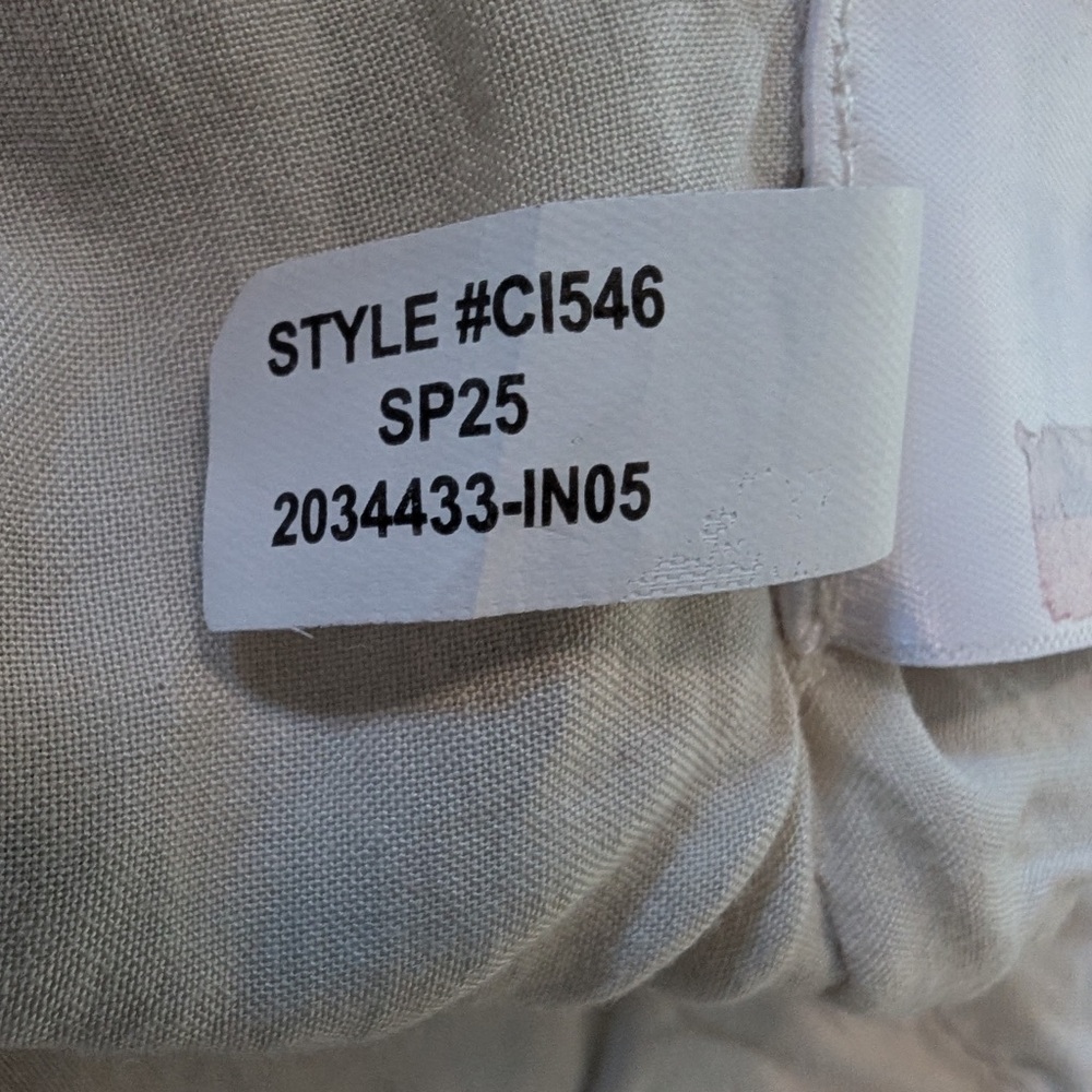 J. Crew Women’s Crewneck Vest Striped Linen Beige Size 6 - Picture 7 of 9